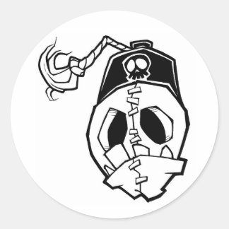 fez runder aufkleber