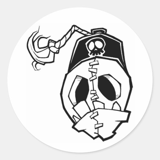 fez runder aufkleber (Vorderseite)