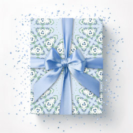 Fez Starburst-Gitter in Schiefer und Grün Geschenkpapier