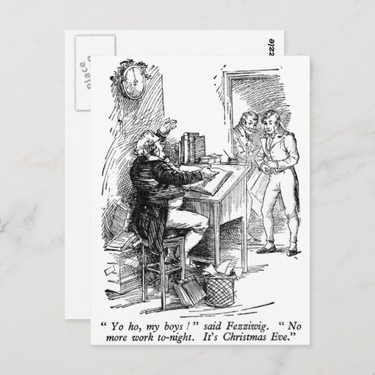 Fezziwig (mit Text) Postkarte (Vorne/Hinten)