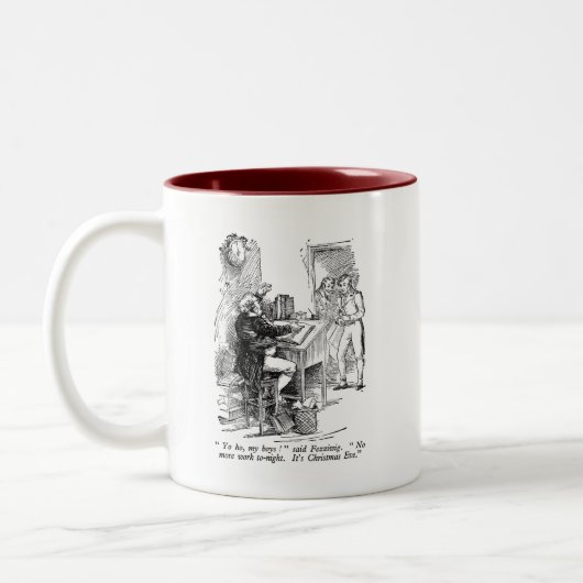 Fezziwig (mit Text) Zweifarbige Tasse (Links)