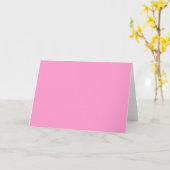 FF99CC Solid Medium Pink Farbvorlage Karte (Gelbe Blume)