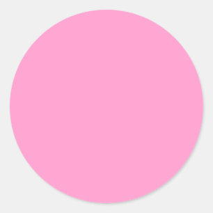 FF99CC Solid Medium Pink Farbvorlage Runder Aufkleber