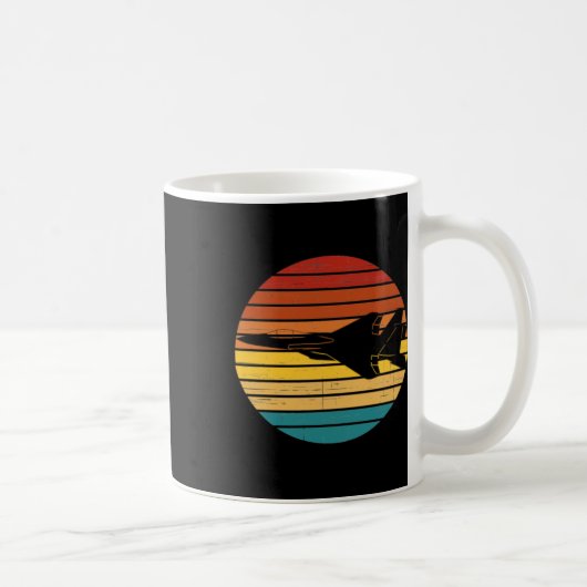 Ff-15 Adler Retro Einstellung Sun Sticker Kaffeetasse (Rechts)