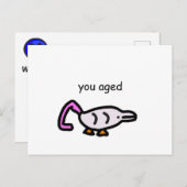 FF "Happy Birthday"-Karte Postkarte (Vorne/Hinten)