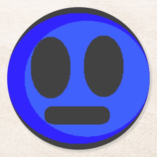 FF "Joey Face"-Untersetzer Runder Pappuntersetzer (Vorderseite)