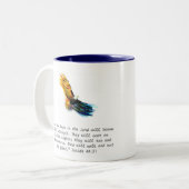 FFAPOV Jesaja 40:31 Adler-Tasse (rechtshändig) Zweifarbige Tasse (Vorderseite Links)