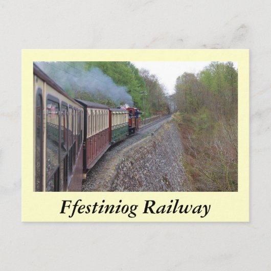 Ffestiniog Railway Postkarte (Vorderseite)