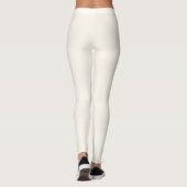 FFFAF0 Blumenweiß Leggings (Rückseite)