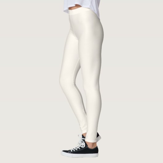 FFFAF0 Blumenweiß Leggings (Links)