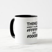 #FFFFFF und #000000 Tasse (Vorderseite Links)
