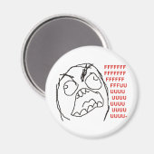 FFFFFFFUUUUUUU - Wut! Magnet (Vorderseite/Rückseite)