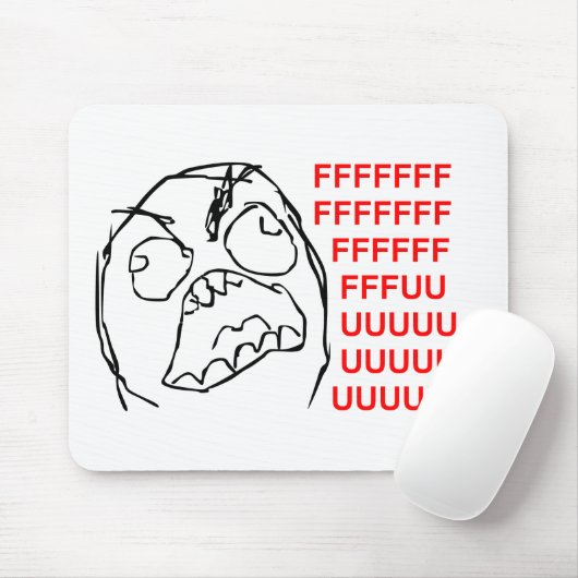 FFFUUUUU MOUSEPAD (Mit Mouse)