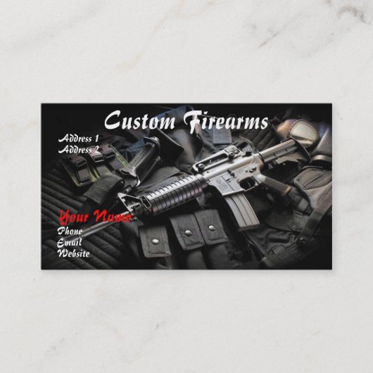 FFL Händler-Visitenkarte Visitenkarte (Vorderseite)