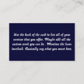 FFL Händler-Visitenkarte Visitenkarte (Rückseite)