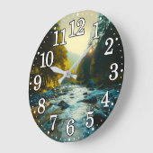 Fflügen Naturlandschaftswald Außenbereich Große Wanduhr (Winkel)