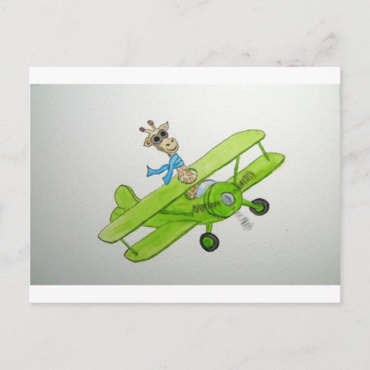 Fflying Giraffe Postkarte (Vorderseite)