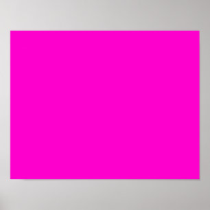 ffoocc HOT PINK SOLIDE HINTERGRUNDVORLAGE Poster
