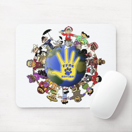 FFRC Nations-Mausunterlage Mousepad (Mit Mouse)