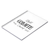 "Ffydd Gobaith Cariad" Welsh Quote Notebook Notizblock (Linke Seite)