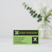 FG Xpress Geschäfts-Karte #3 Visitenkarte (Stehend Vorderseite)