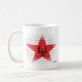 FHL (Glaube, Hoffnung u. Liebe) alles Stern-Logo Kaffeetasse (Links)