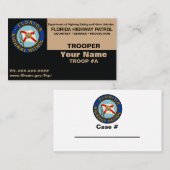 FHP Florida Highway Patrol Business Card Visitenkarte (Vorne/Hinten)