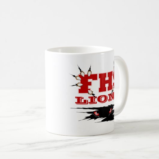 FHS Löwen Kaffeetasse (VorderseiteRechts)