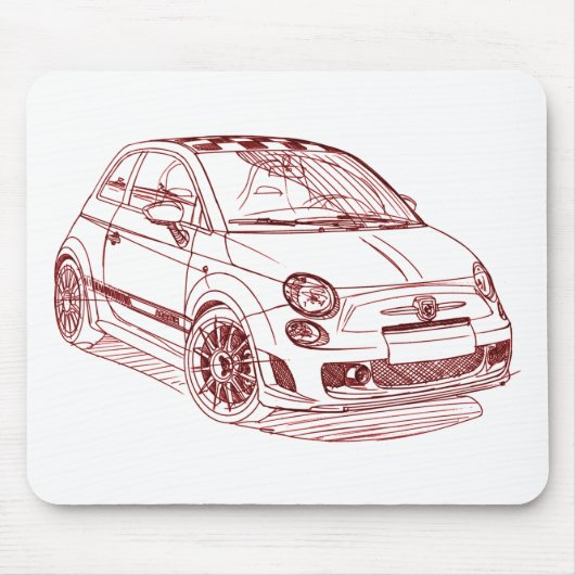 Fi500Abarth 2009 Mousepad (Vorne)
