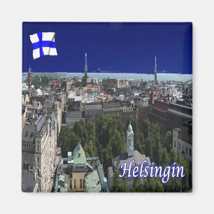 FI - Finnland - Helsinki - Panorama Magnet