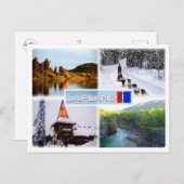 FI Lapland - See Inari - Lammintupa - Santa Claus Postkarte (Vorne/Hinten)