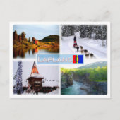 FI Lapland - See Inari - Lammintupa - Santa Claus Postkarte (Vorderseite)