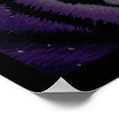 Fiala Lila Tiger Wild Cat Myka Jelina Art Poster (Ecke)