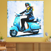 "Fiamma" "Corsa Elegante" - Elegante Fahrt Leinwanddruck (Insitu (Wohnzimmer))