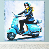 "Fiamma" "Corsa Elegante" - Elegante Fahrt Leinwanddruck (Insitu (Holzboden))