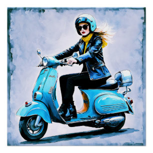 "Fiamma" "Corsa Elegante" - Elegante Fahrt Poster