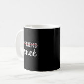 Fiance Fiancee Engaged Couples Matching Christmas  Kaffeetasse (Vorderseite Links)