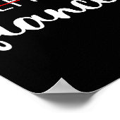 Fiancee Fiance Engaged Couples Matching Christmas  Poster (Ecke)