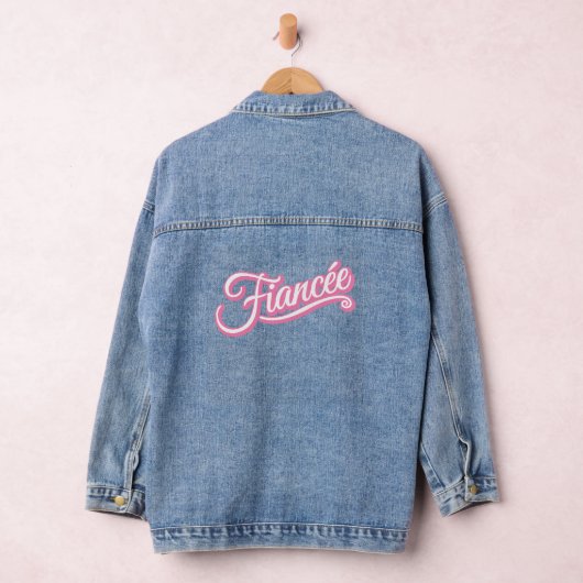 Fiancee rosa/weiß Denim Jacket Jeansjacke (Hangar)