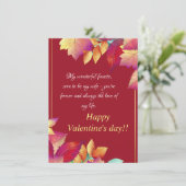 Fiancékarte Karte (Stehend Vorderseite)