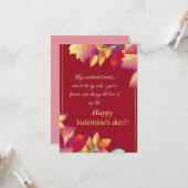 Fiancékarte Karte (Vorderseite/Rückseite Beispiel)