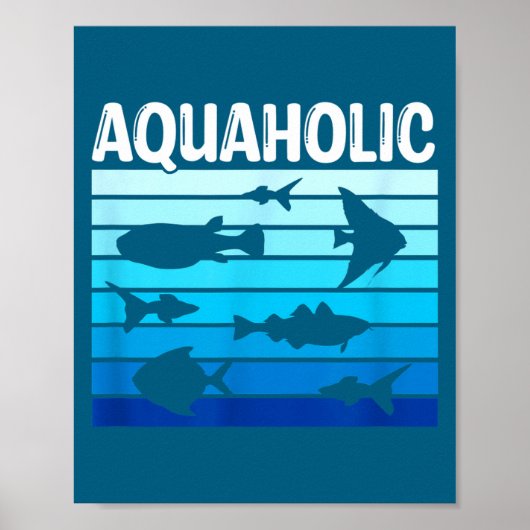 Fiank Funny Fishkeeper Quote Fish Keeper Aquarium  Poster (Vorne)