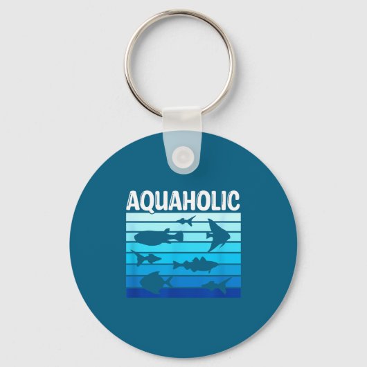 Fiank Funny Fishkeeper Quote Fish Keeper Aquarium  Schlüsselanhänger (Vorderseite)