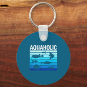 Fiank Funny Fishkeeper Quote Fish Keeper Aquarium  Schlüsselanhänger (Vorderseite)