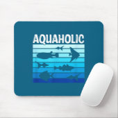 Fiank Lustiger Fischhalter-Zitat Fischhalter Aquar Mousepad (Mit Mouse)