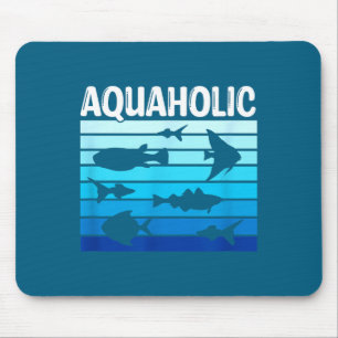 Fiank Lustiger Fischhalter-Zitat Fischhalter Aquar Mousepad