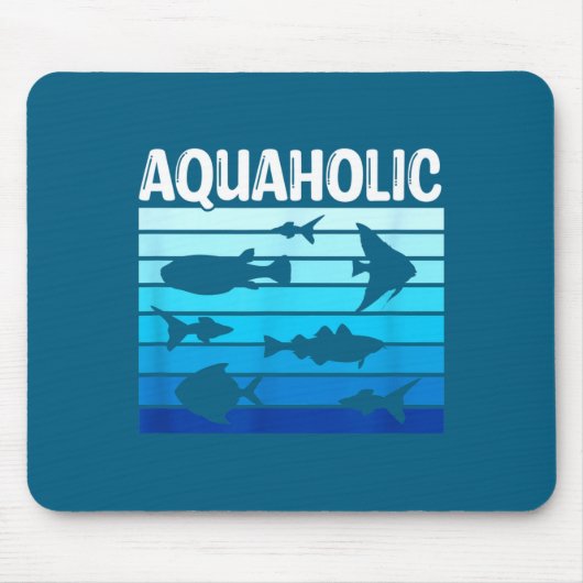 Fiank Lustiger Fischhalter-Zitat Fischhalter Aquar Mousepad (Vorne)
