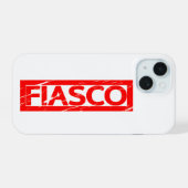 Fiasco-Briefmarke iPhone 15 Hülle (Rückseite (Horizontal))