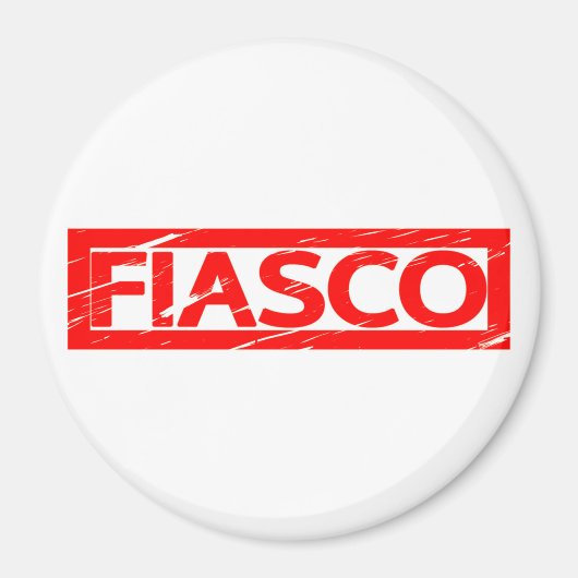 Fiasco-Briefmarke Magnet (Vorne)