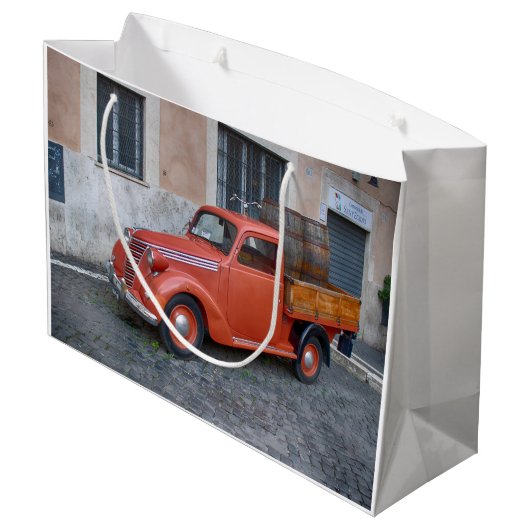 Fiat 1100 Lieferwagen Große Geschenktüte (Rückseite Schrägansicht)
